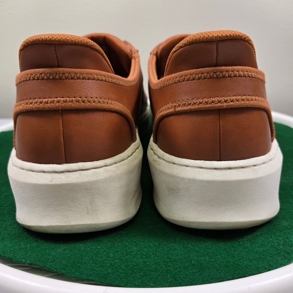 Skechers Slip-ins Mens 14 Eden LX Wide Fit Cognac Brown Sneakers 183177W Clean! - Picture 5 of 12